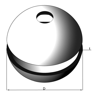 PZT hemi-sphere